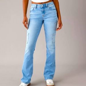 American Eagle Stretch Low-Rise Kick Bootcut Jean